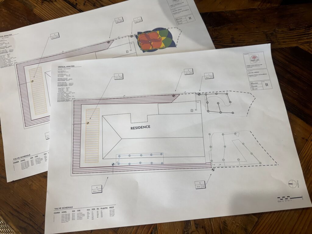 Irrigation design Mirador